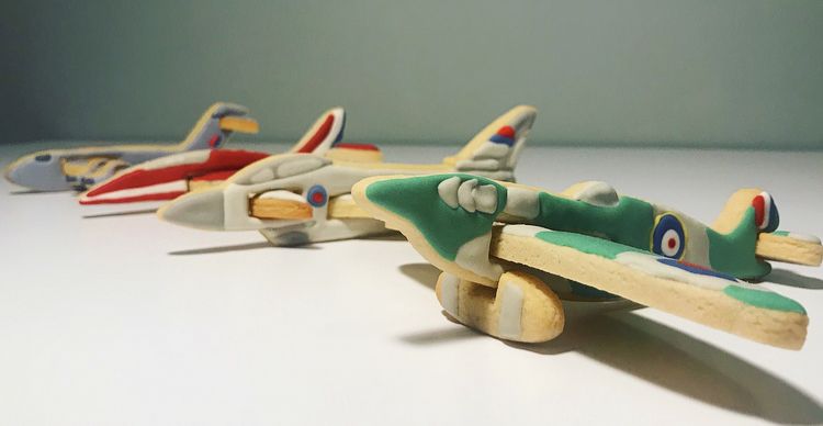 Iced aircraft 3D biscuit model collection