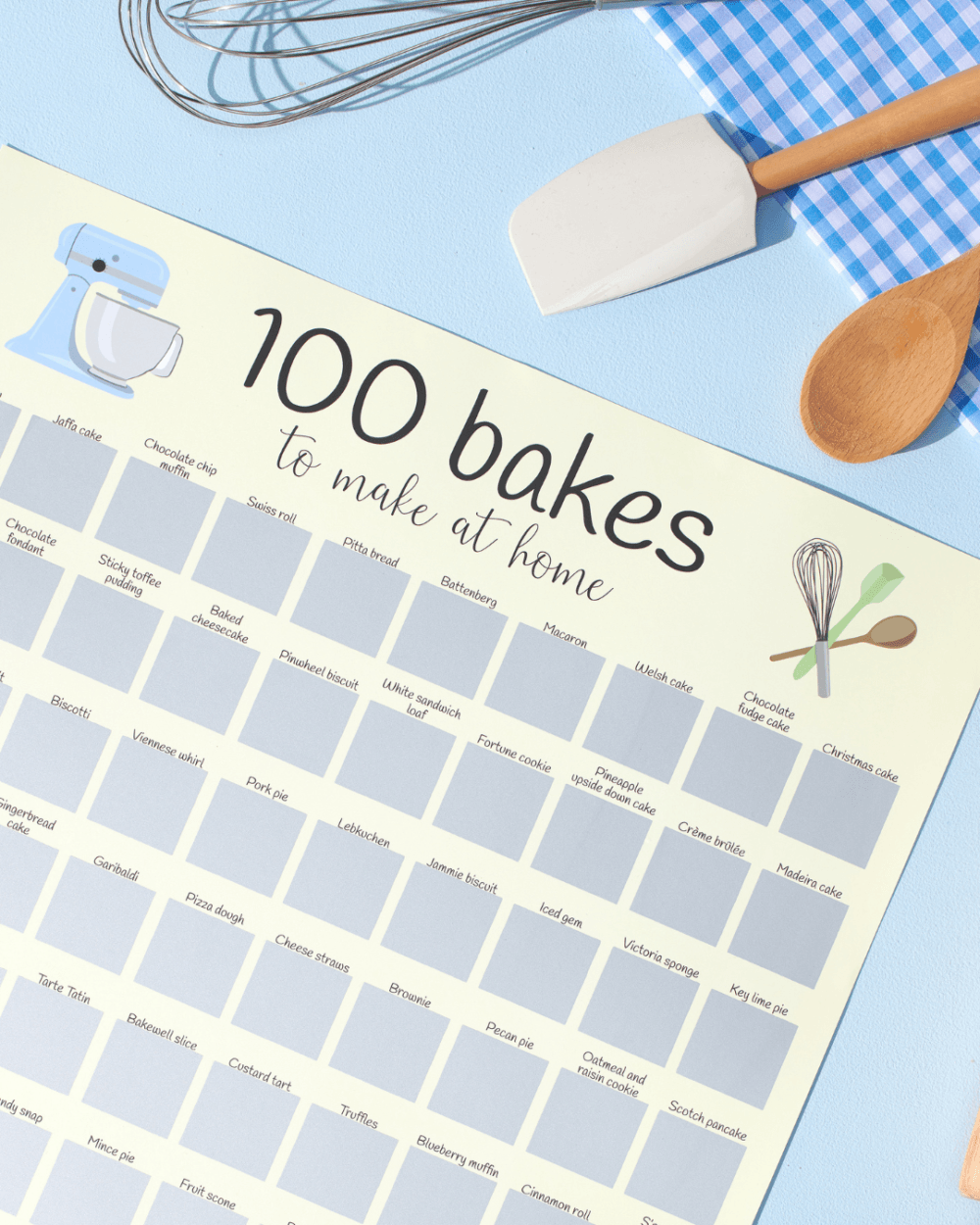 100 Bakes Scratch Off Poster - Image 2