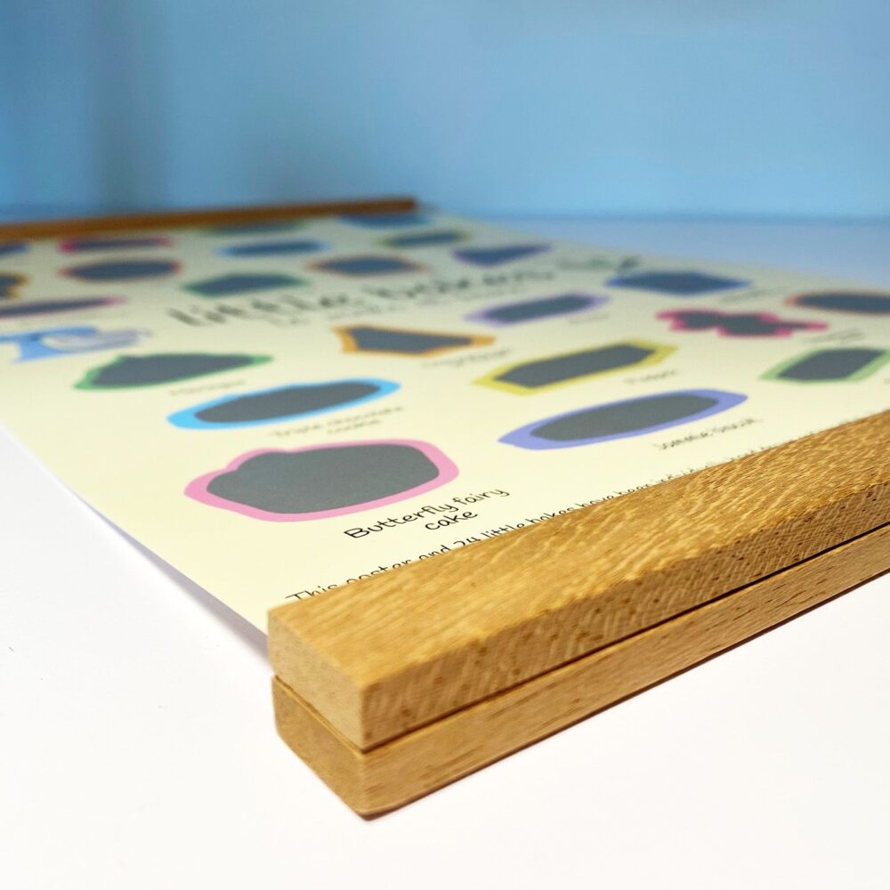 Magnetic Teak Wooden Poster Hanger - Image 5