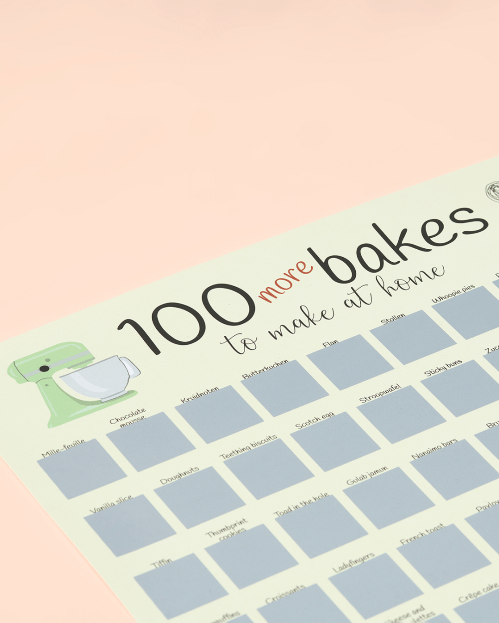 100 More Bakes Scratch Off Poster - Image 8