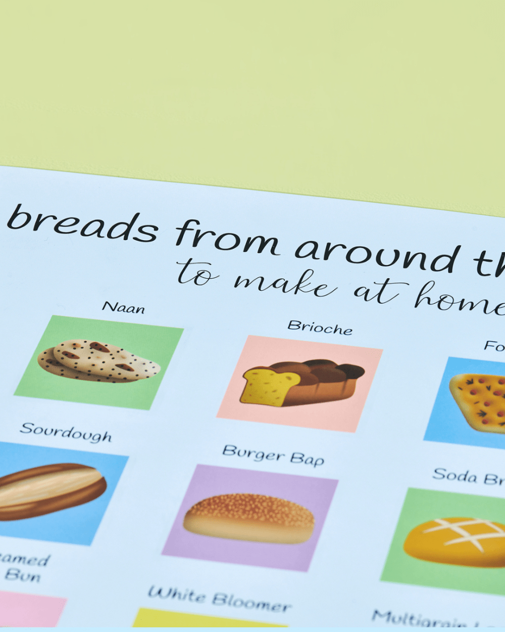 Breads From Around the World Scratch Off Poster - A3 - Image 10
